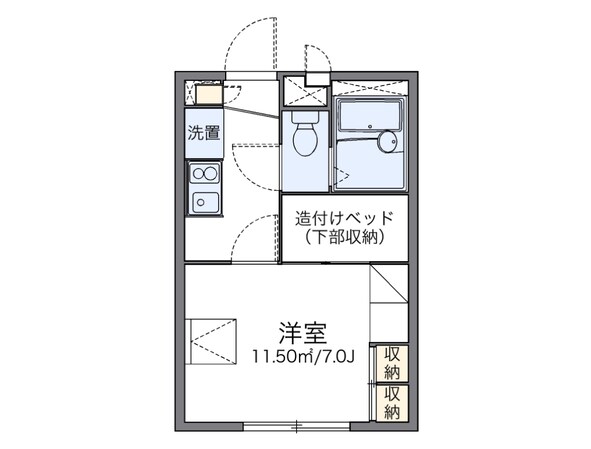 荒本駅 徒歩3分 2階の物件間取画像